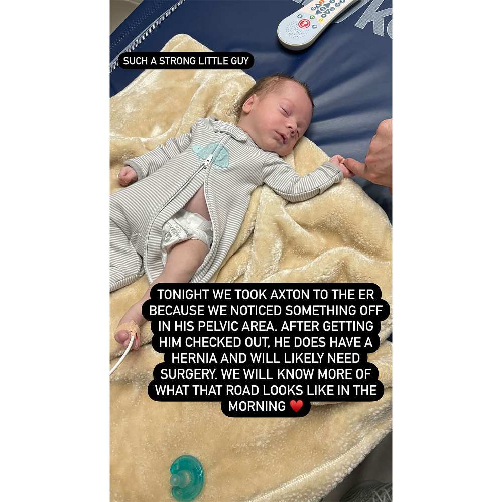 Love Is Blind's Mark Cuevas and Aubrey Rainey&rsquo;s Son Axton &lsquo;Likely&rsquo; Needs Hernia Surgery
