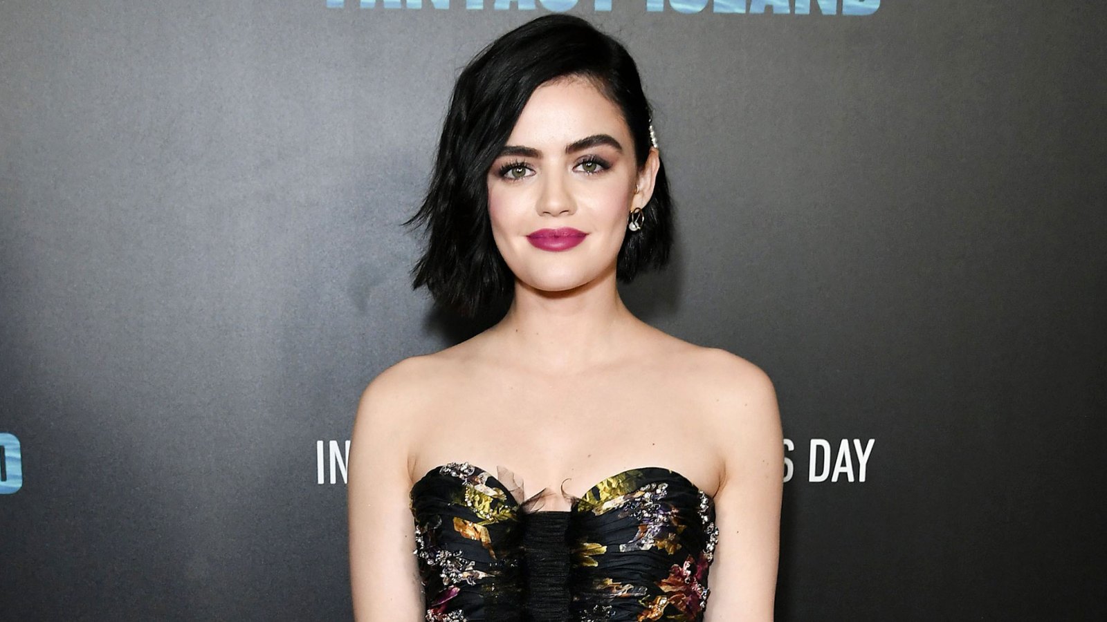 Lucy Hale Debuts Chicest Fringe Bang Your Buck