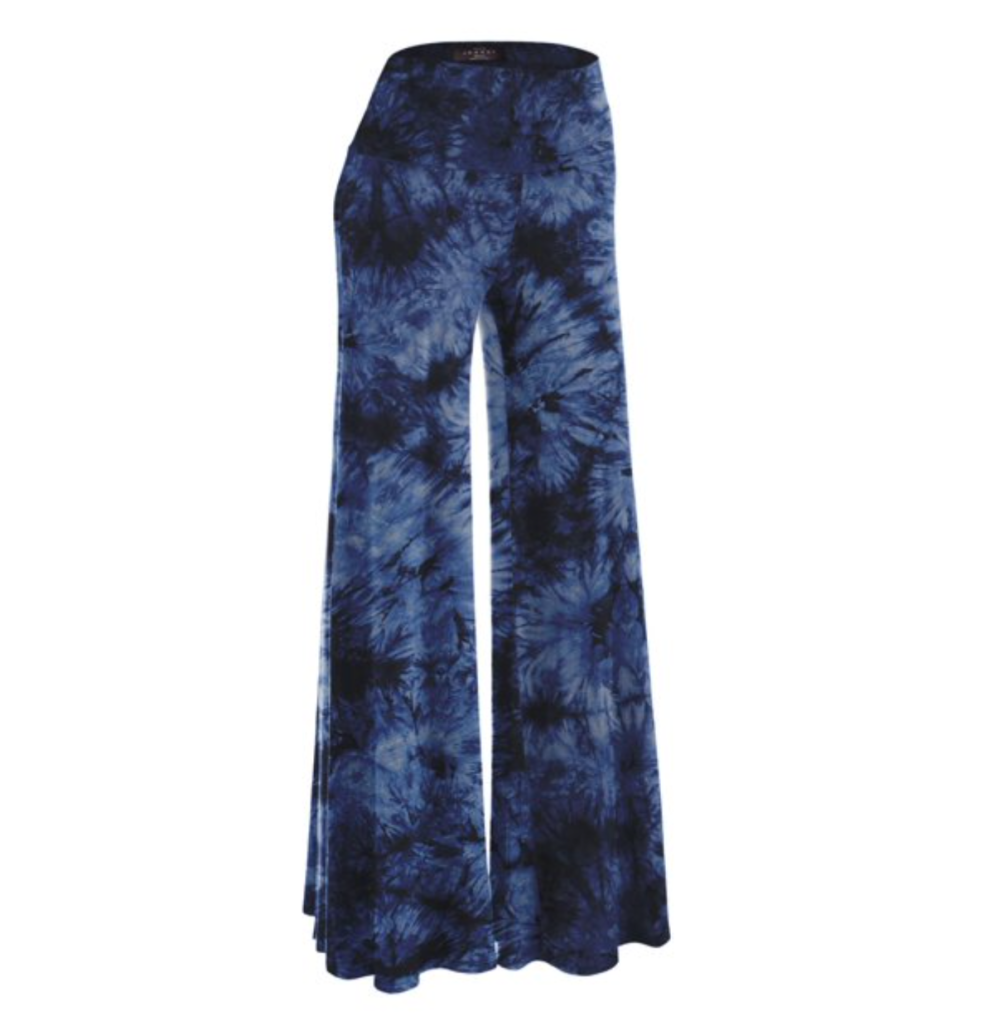 Made by Johnny Women's Chic Tie Dye Palazzo Pants