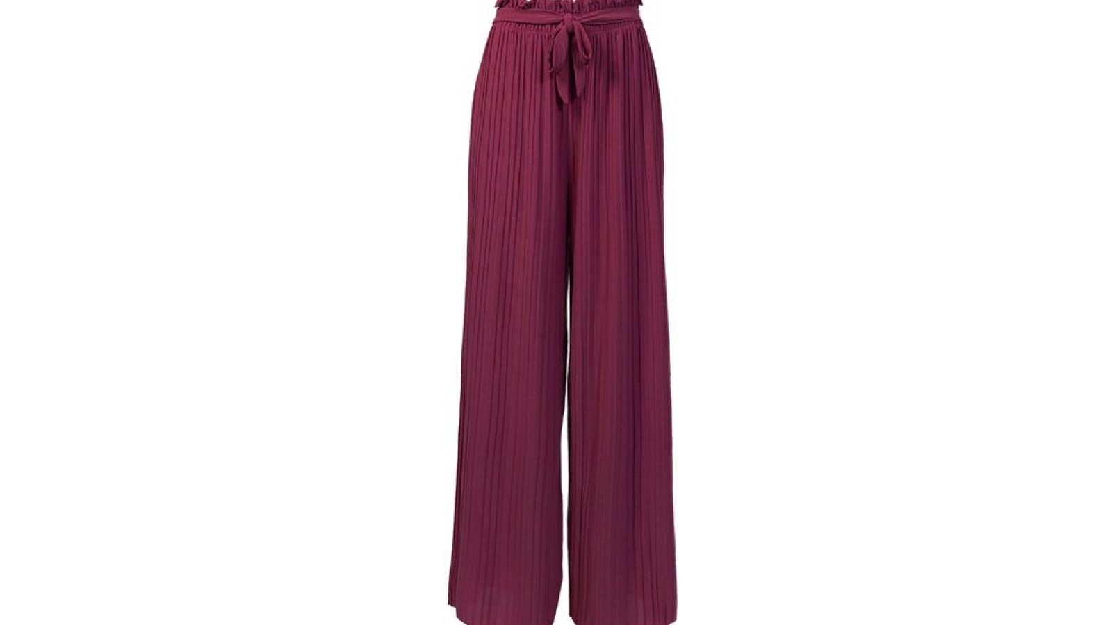 Made by Olivia Pleated Wide Leg Palazzo Pants