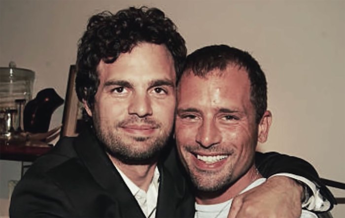 Mark Ruffalo Opens Up About the Murder of His Younger Brother Scott hugging brother