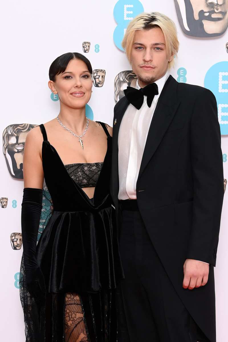 Millie Bobby Brown and Jake Bongiovi Make Their Red Carpet Debut at the BAFTAs: Photos