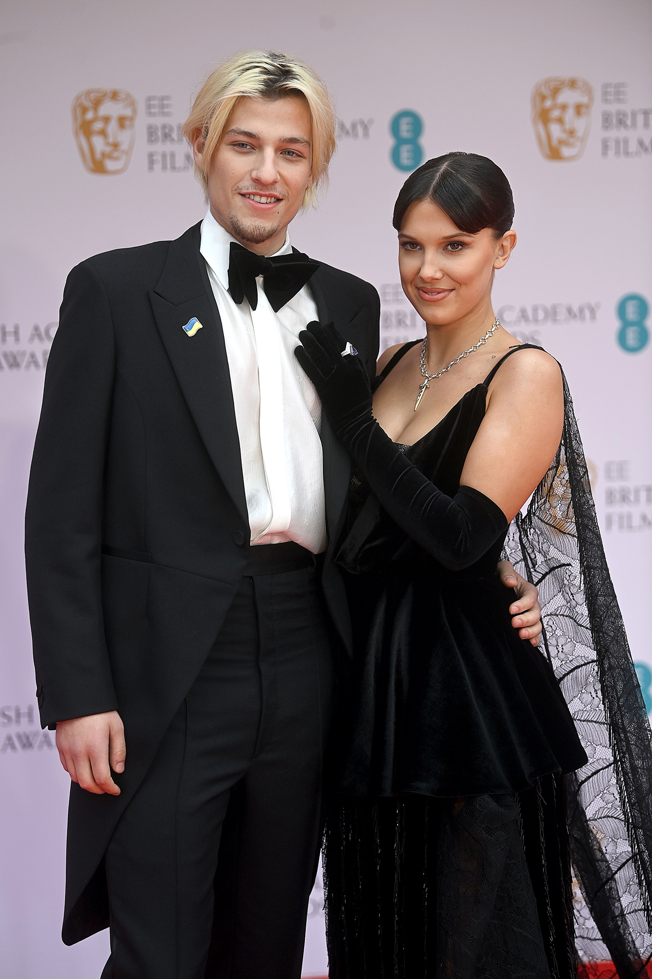 Millie Bobby Brown & Jake Bongiovi Hit BAFTA Red Carpet — Pics – Hollywood  Life