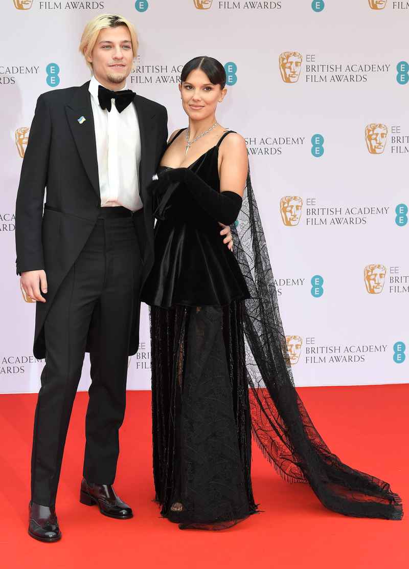 Millie Bobby Brown and Jake Bongiovi Make Their Red Carpet Debut at the BAFTAs: Photos