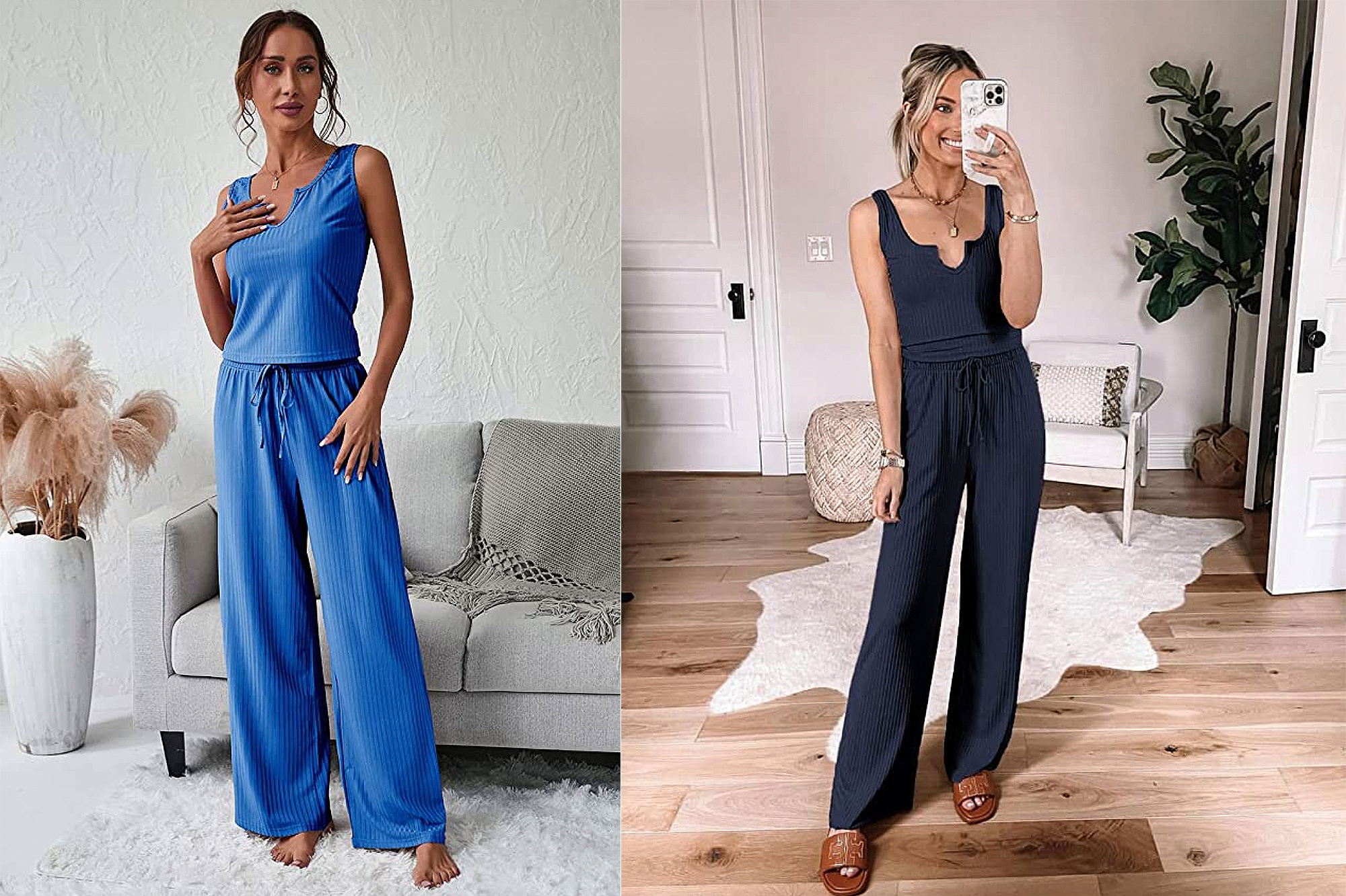 PRETTYGARDEN Women's Two Piece Ribbed Knit Set