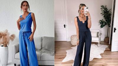 PRETTYGARDEN Women's Two Piece Ribbed Knit Set