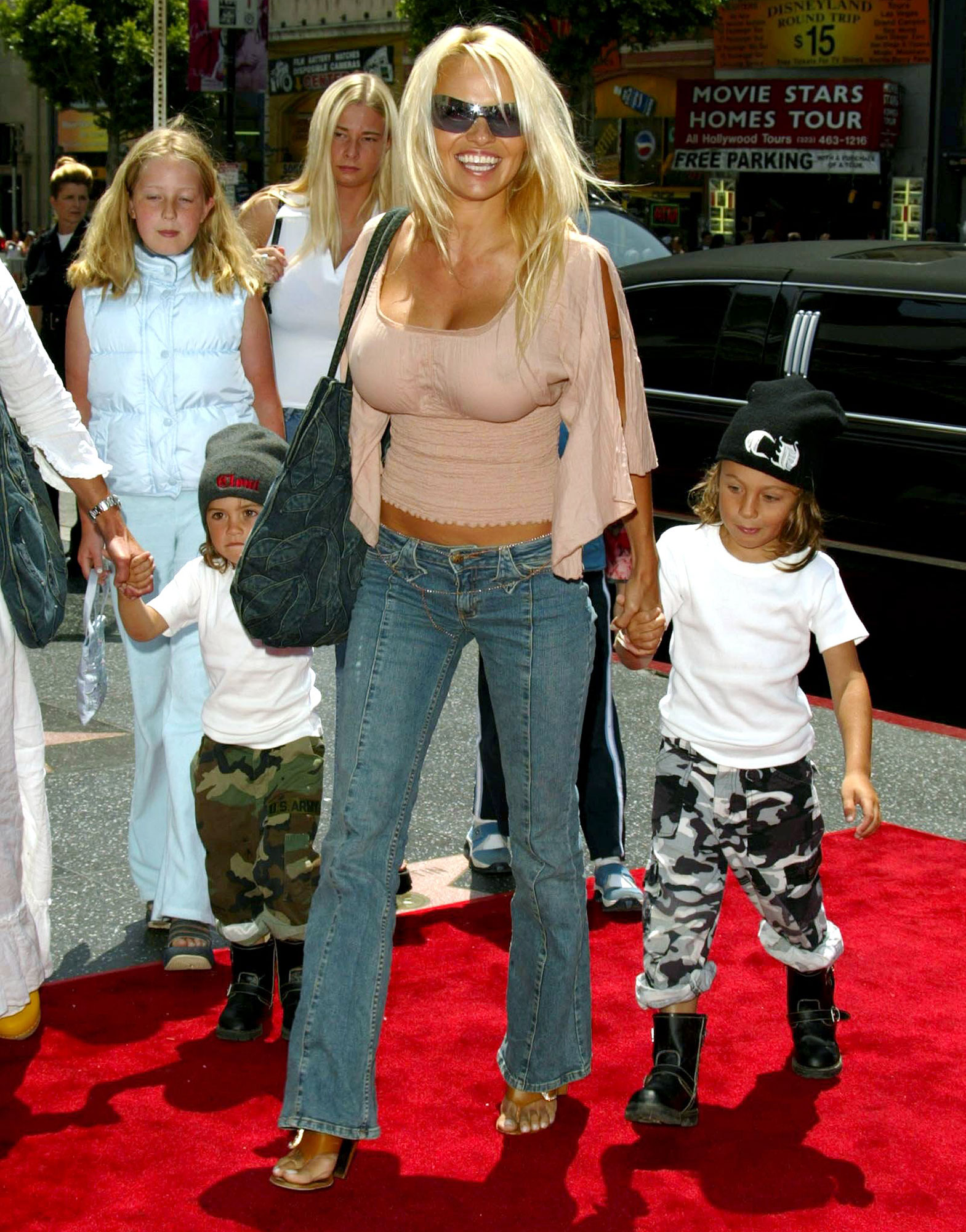 Pamela Anderson, Tommy Lee's Photos With Sons Brandon, Dylan