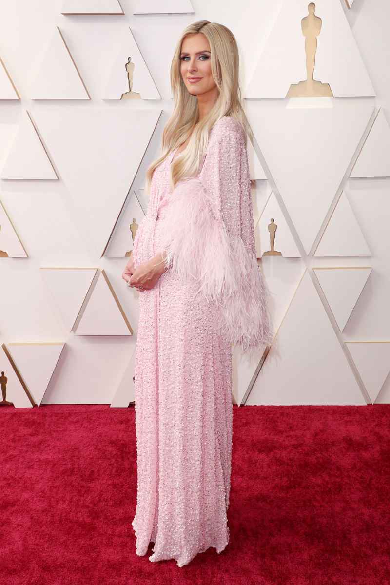 Pregnant Nicky Hilton More Stars Showing Baby Bumps Oscars Red Carpet