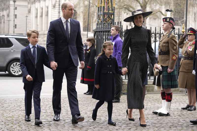 Prince William and Duchess Kate Bring Prince George and Princess Charlotte to Prince Philip Memorial Service 3