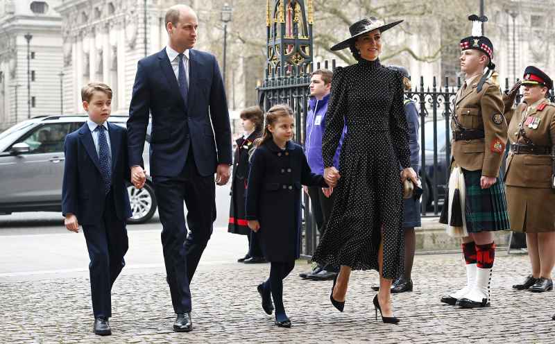 Prince William and Duchess Kate Bring Prince George and Princess Charlotte to Prince Philip Memorial Service 5