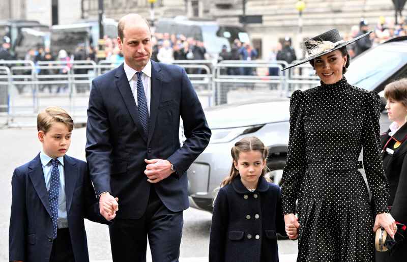 Prince William and Duchess Kate Bring Prince George and Princess Charlotte to Prince Philip Memorial Service