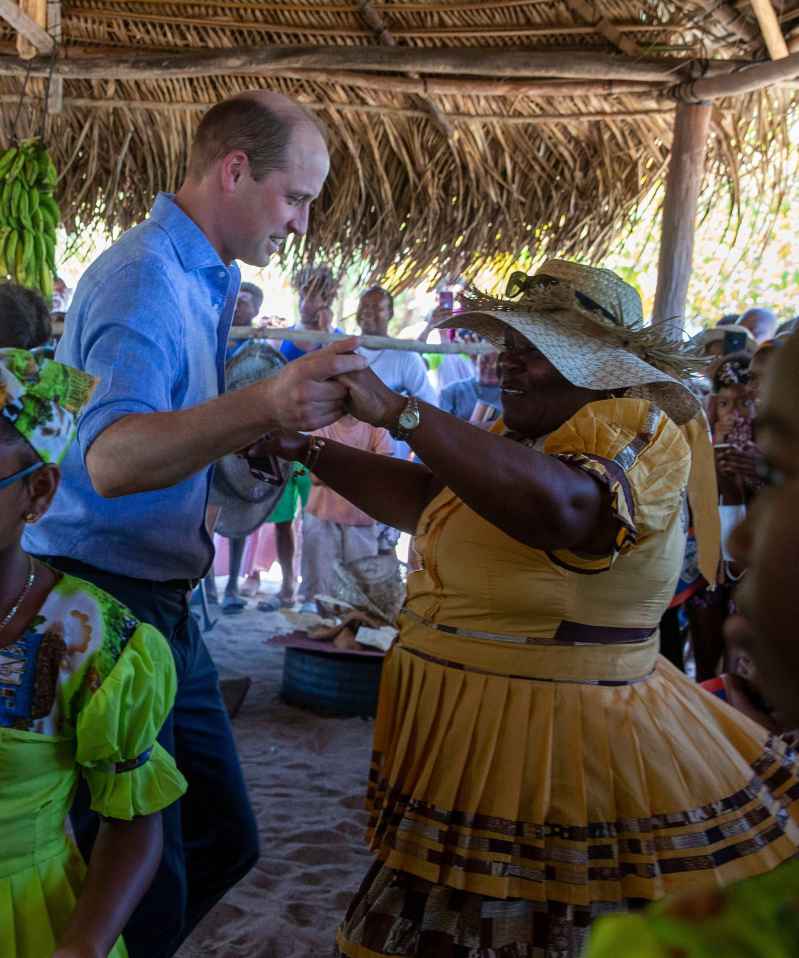 Prince William dances in Belize