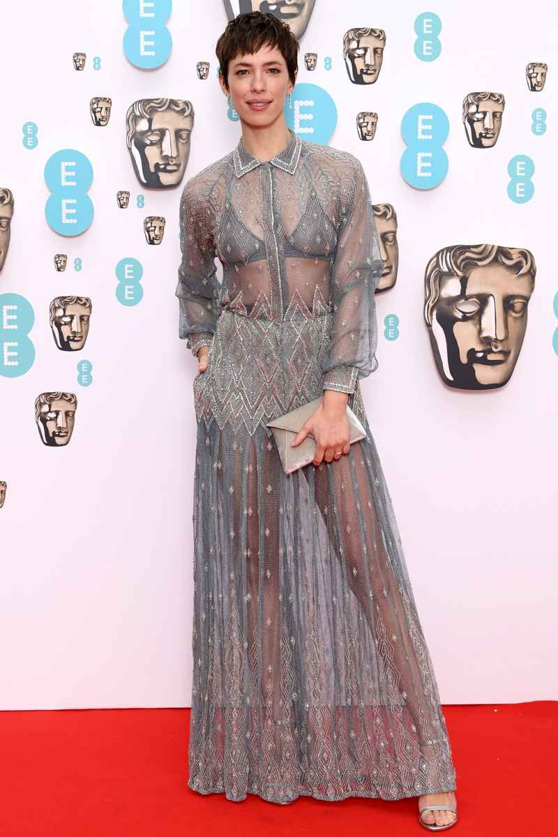 See What Stars Wore 2022 BAFTAs Rebecca Hall