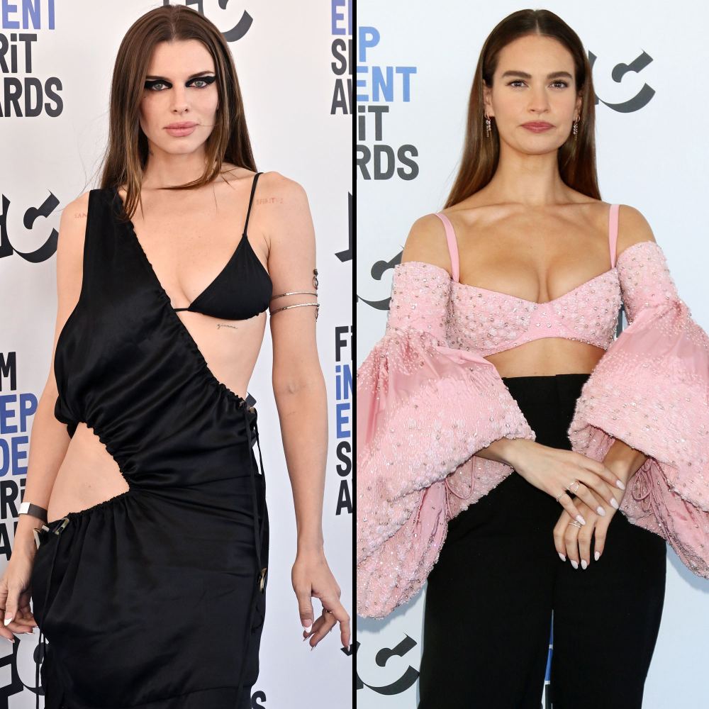See What Stars Wore Film Independent Spirit Awards Julia Fox Lily James