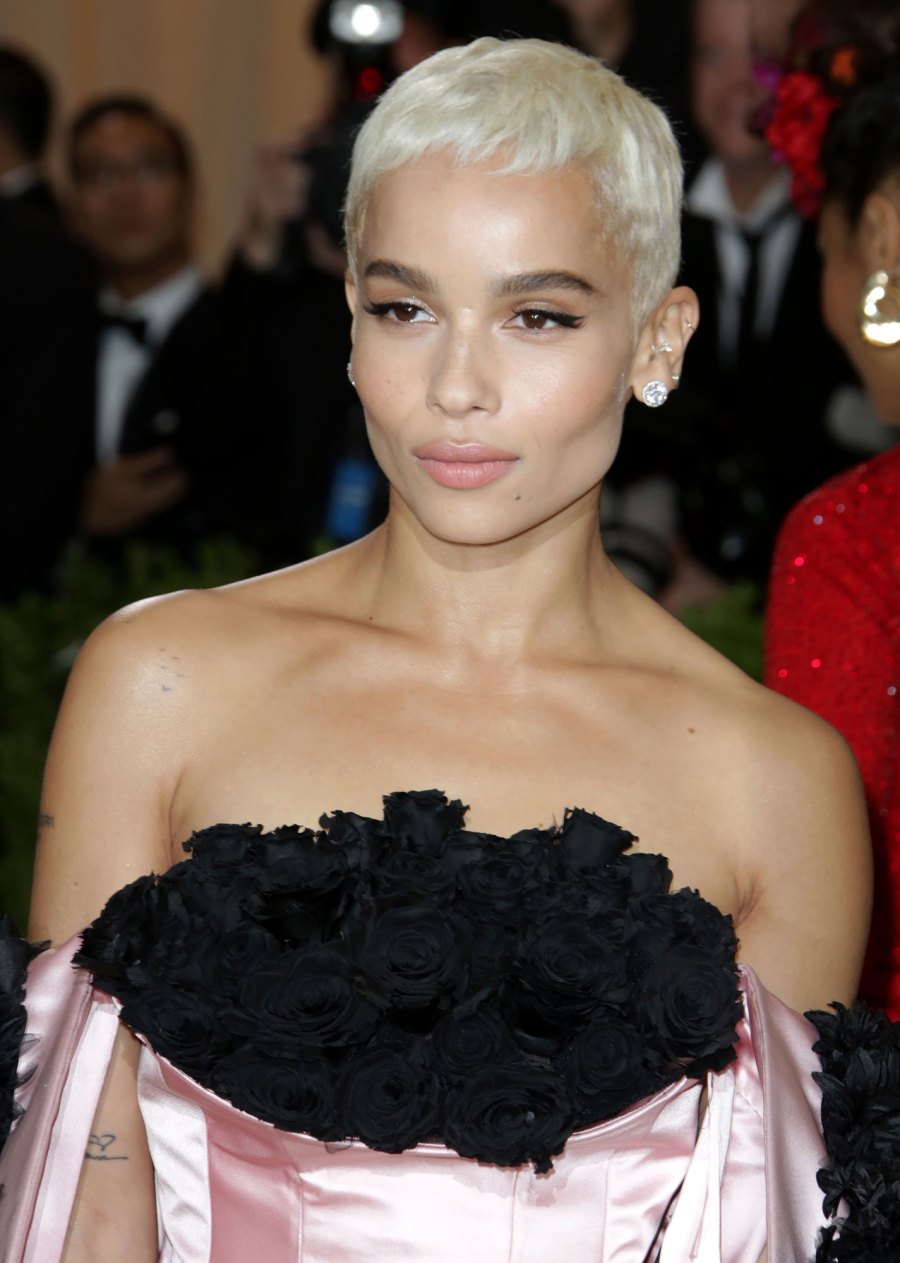 Stars With Shaved Heads Zoe Kravitz