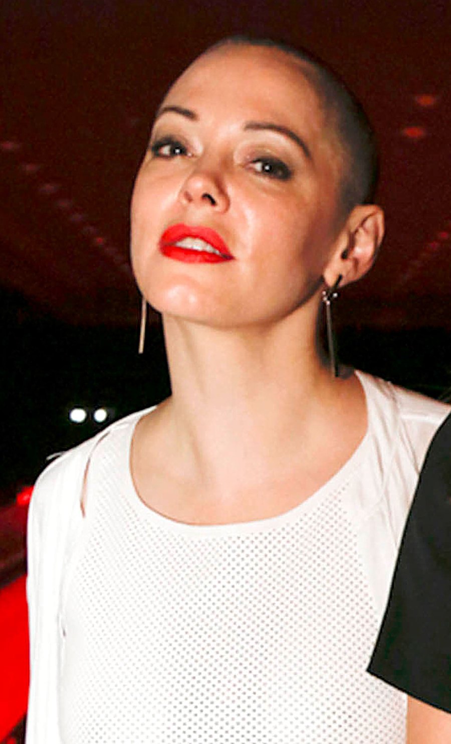 Stars With Shaved Heads Rose Mcgowan