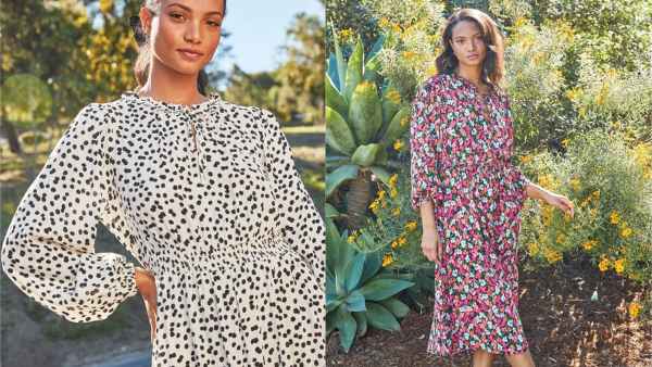 The Get Women's Poet Sleeve Midi Dress