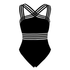 flattering-swimsuits-mesh-stripe-one-piece