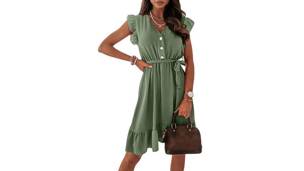 green swing dress