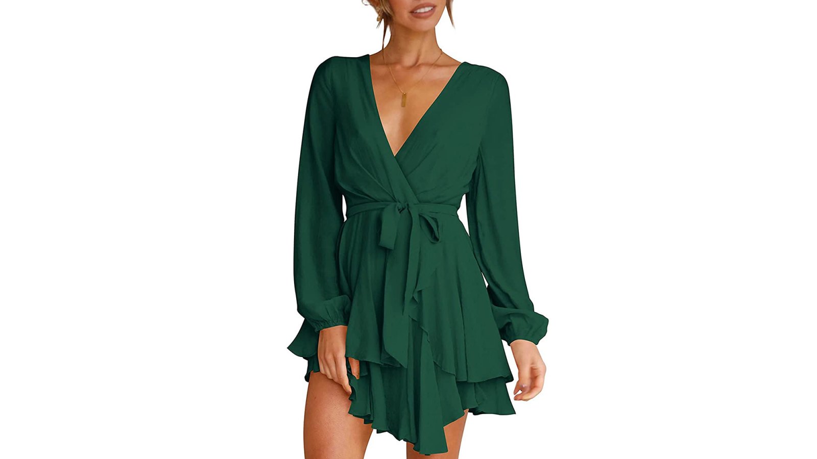 green swing dress