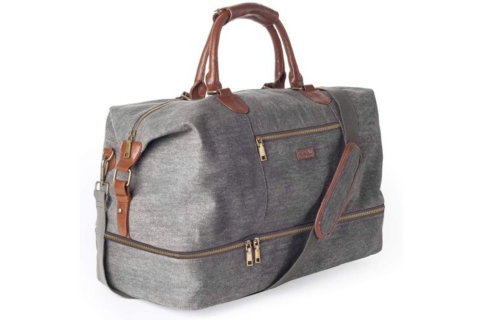 gray travel bag