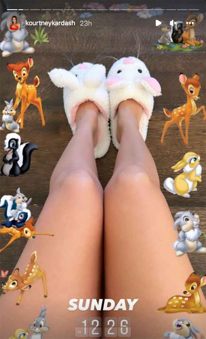 kourtney-kardashian-bunny-slippers-instagram