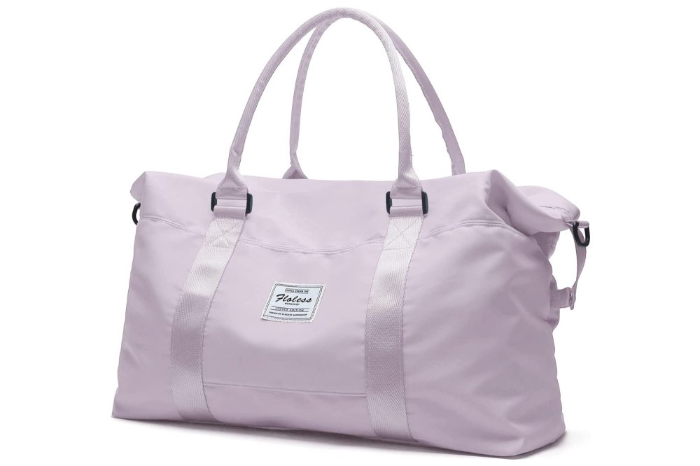 lilac travel tote