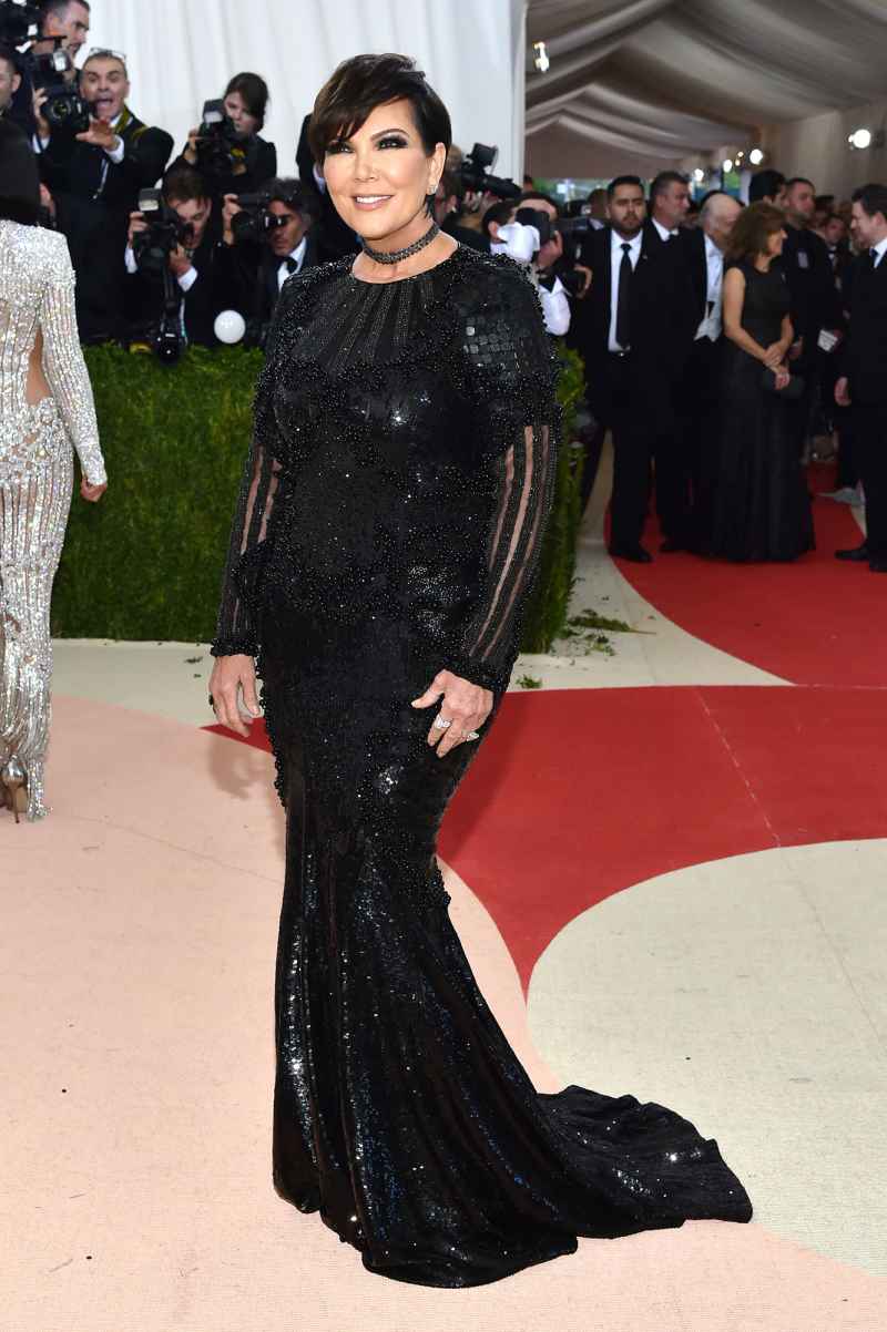 2016 Kris Jenner History of the Kardashian-Jenner Met Gala Fashion Moments