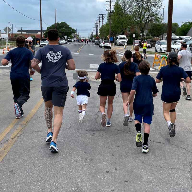3-Year-Old Crew Gaines Runs Marathon Alongside Dad Chip Gaines