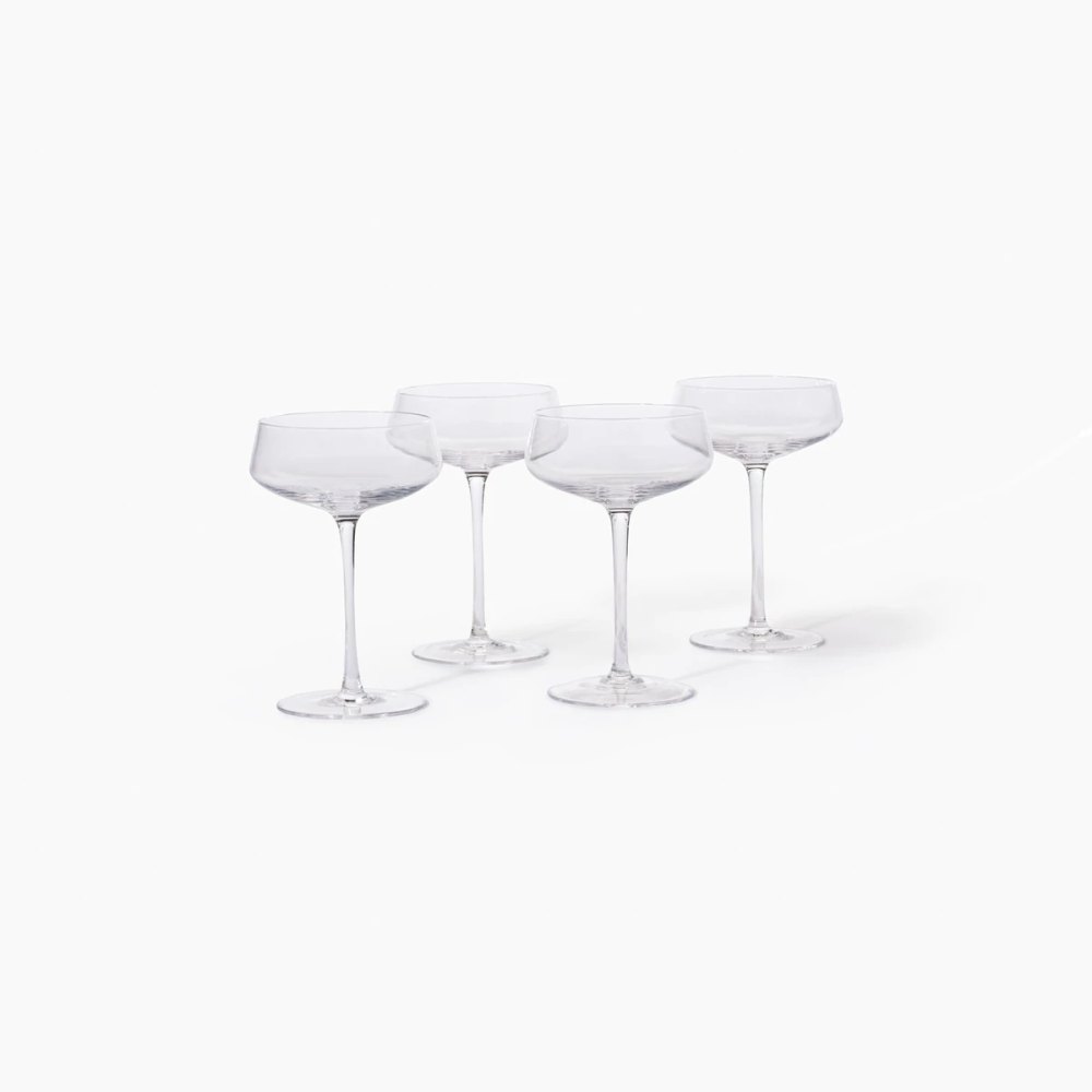 4 coupe glasses