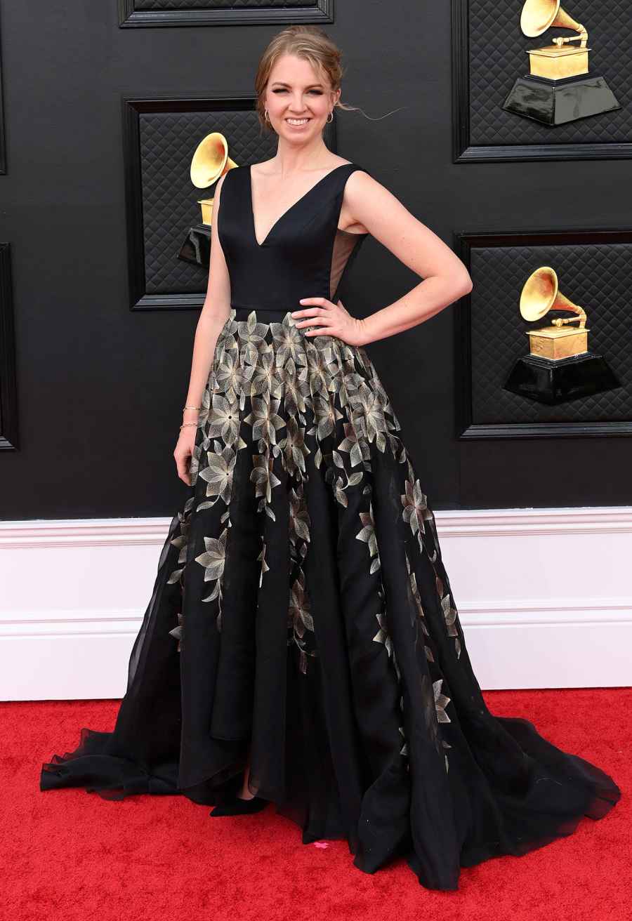 Aubrey Johnson Red Carpet Arrival Grammys 2022