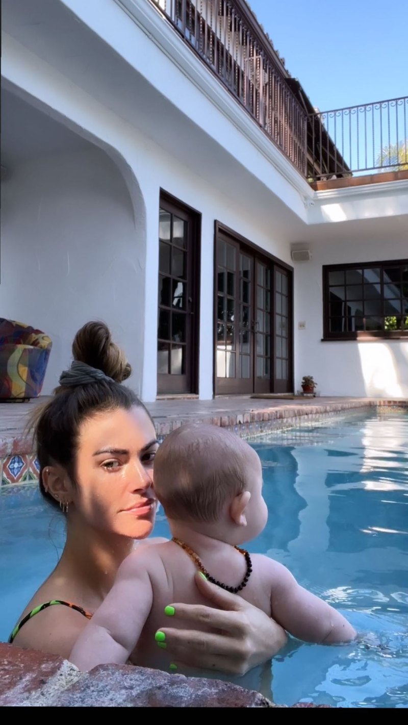 Celebrity Parents Teaching Their Babies to Swim Clara Berry