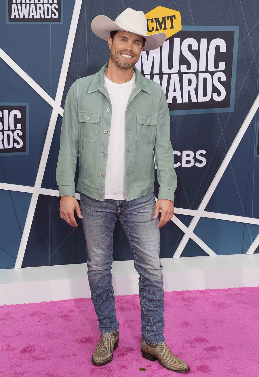 Dustin Lynch CMT Music Awards 2022 Red Carpet Fashion
