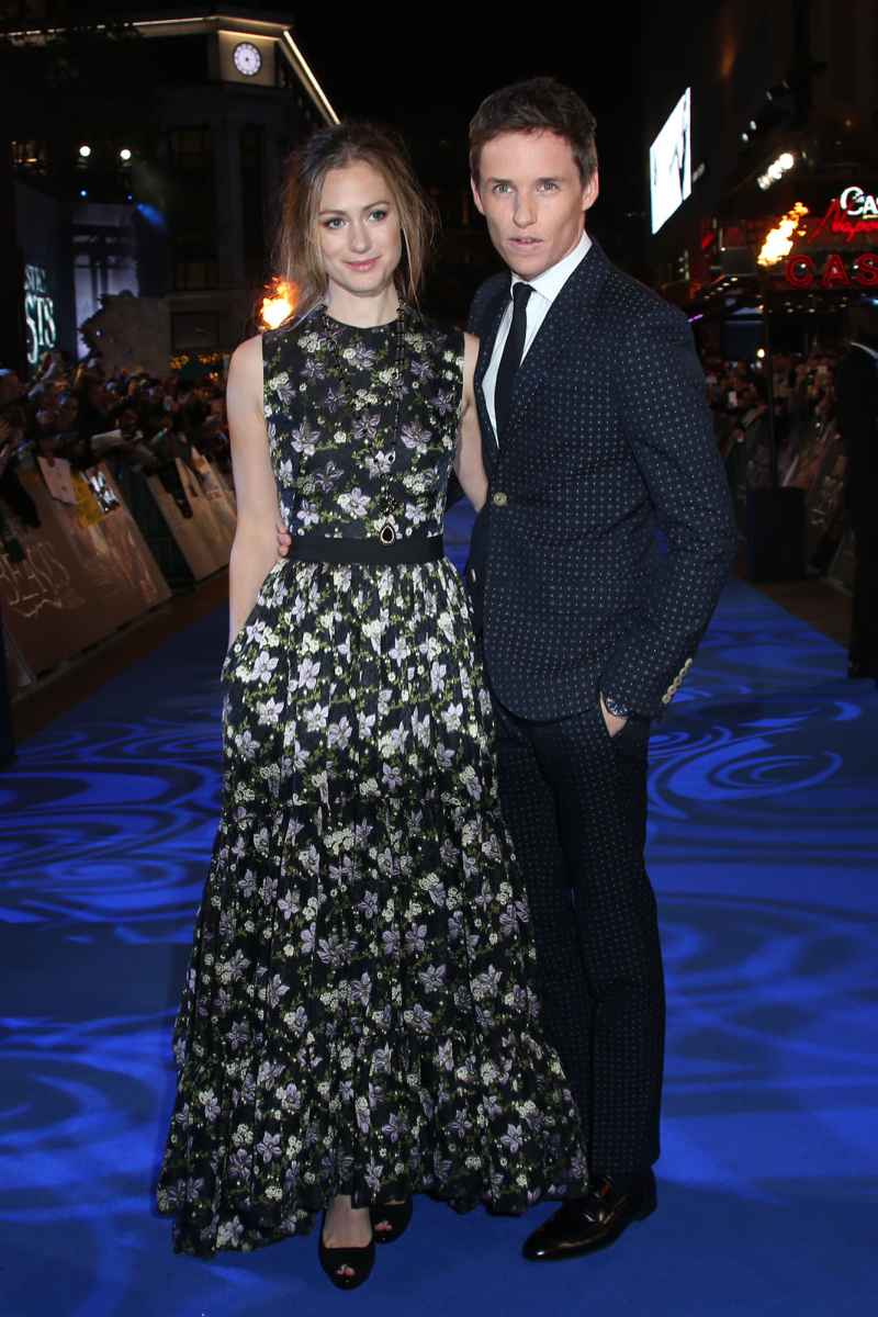 Eddie Redmayne and wife Hannah at Fantastic Beasts premiere