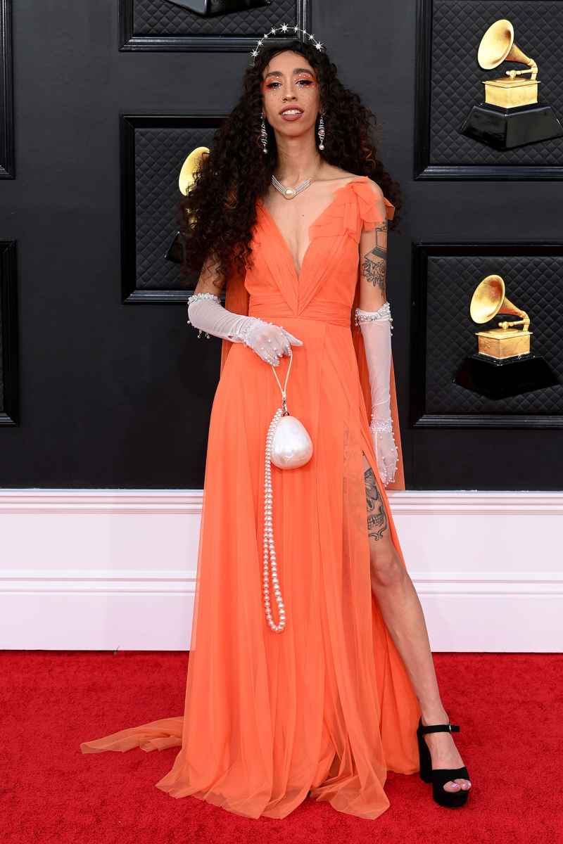 Emonee Larussa Red Carpet Arrival Grammys 2022