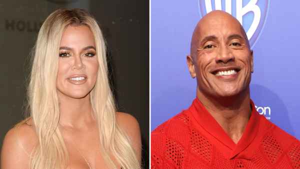 Feature Khloe Kardashian Reacts to Dwayne Johnson Comparing Their Wax Figures Butts