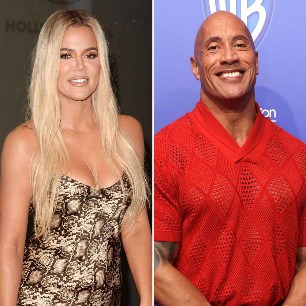 Feature Khloe Kardashian Reacts to Dwayne Johnson Comparing Their Wax Figures Butts