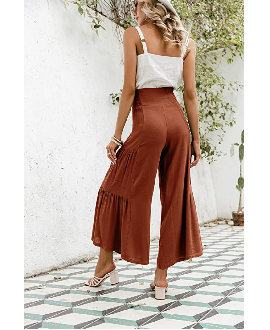 Buy Premium Women's Palazzo Pants with Pockets - High Waist - Solid and  Printed Designs Online at desertcartINDIA