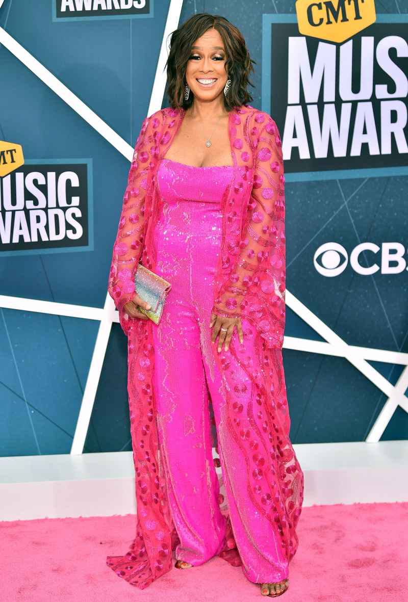 Gayle King CMT Music Awards 2022 Red Carpet Fashion