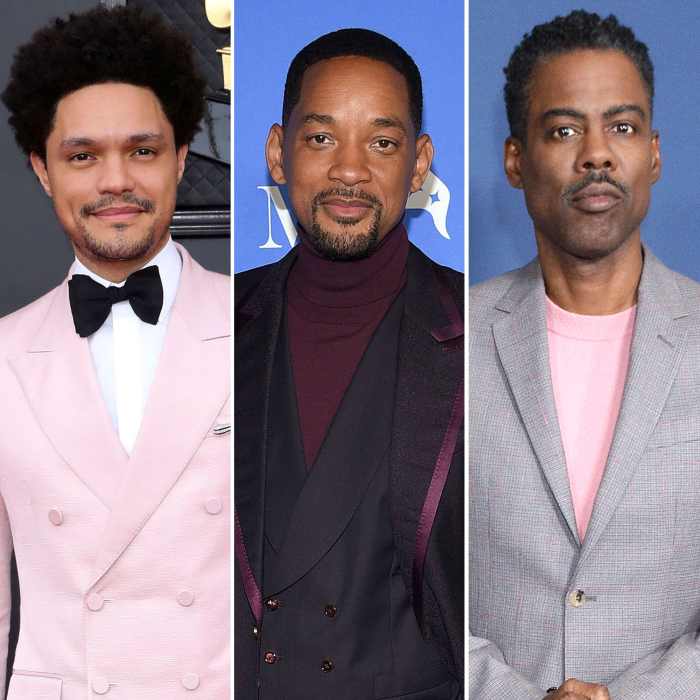 Grammys 2022 Host Trevor Noah Addresses Will Smith and Chris Rock Drama on Stage