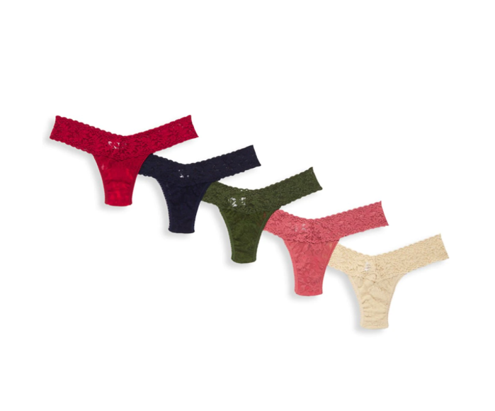 Hanky Panky Low Rise 5-Pack Signature Lace Thongs
