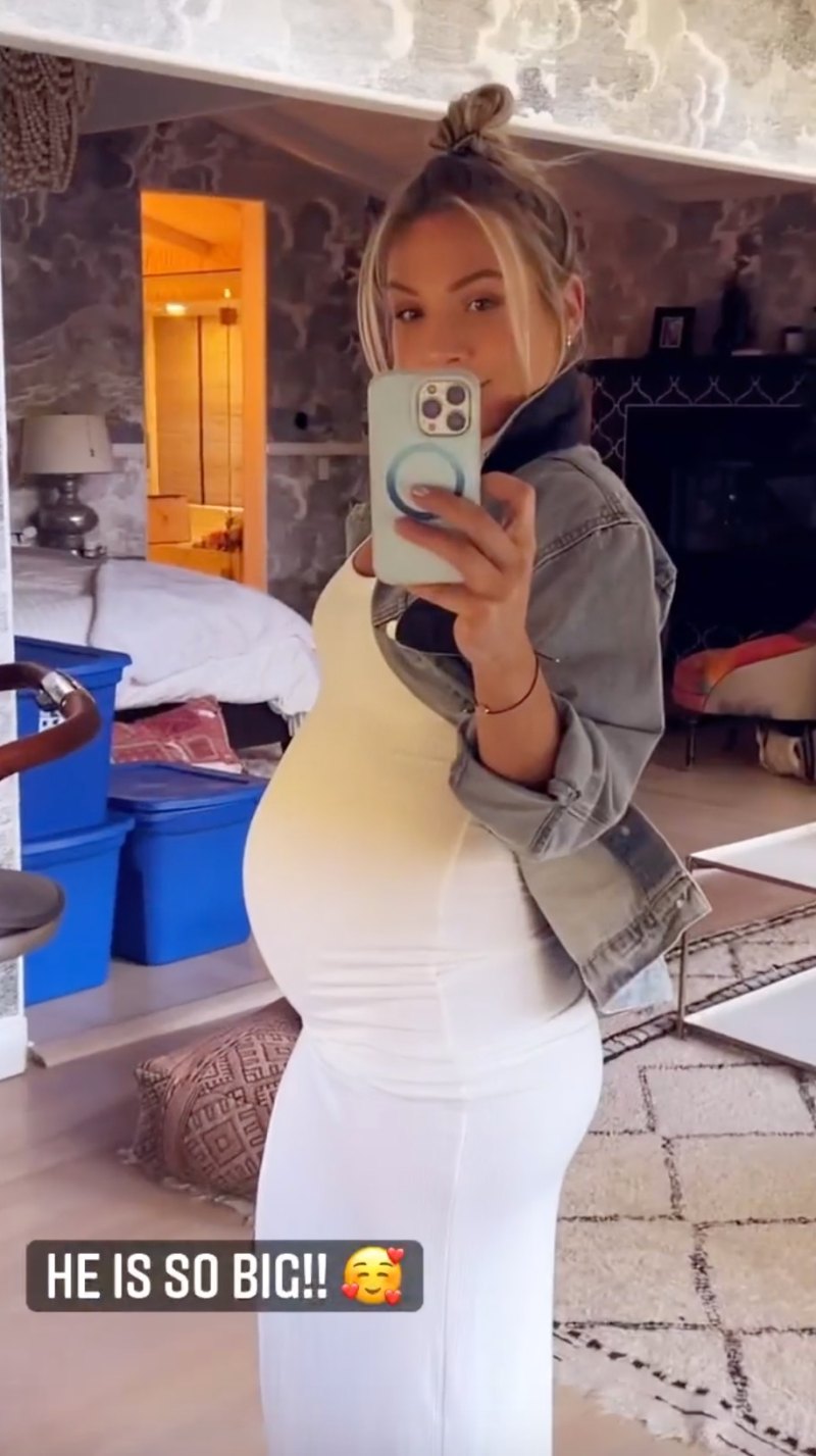 ‘He Is So Big’! See Pregnant Sharna Burgess' Baby Bump Progress