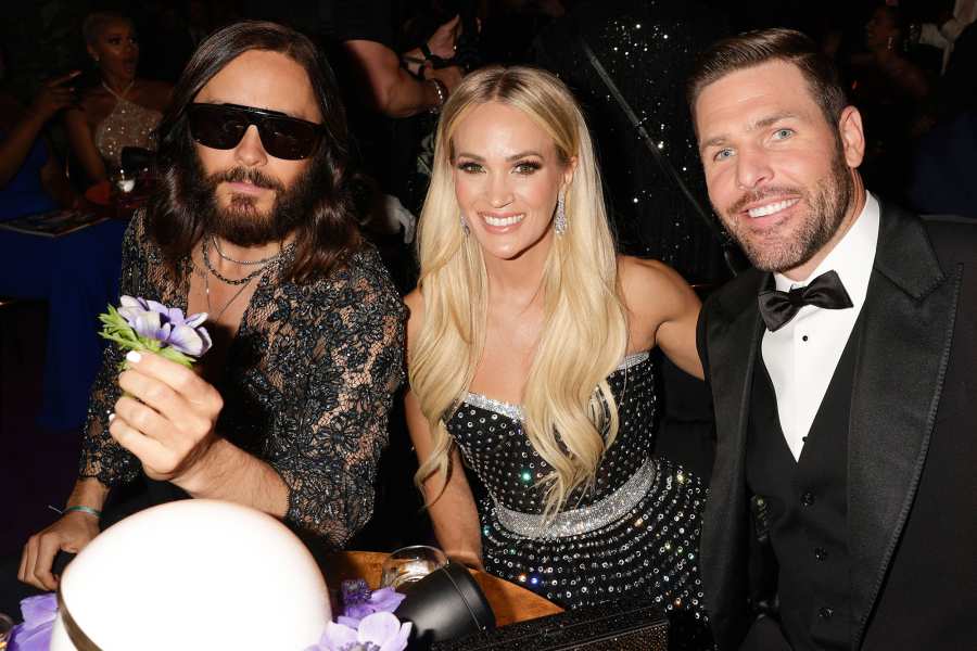 JARED LETO, CARRIE UNDERWOOD and husband MIKE FISHER What You Didn't See On Tv Grammys 2022