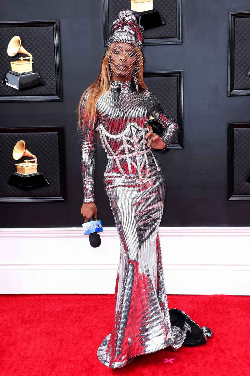 Jaida Essence Hall Red Carpet Arrival Grammys 2022