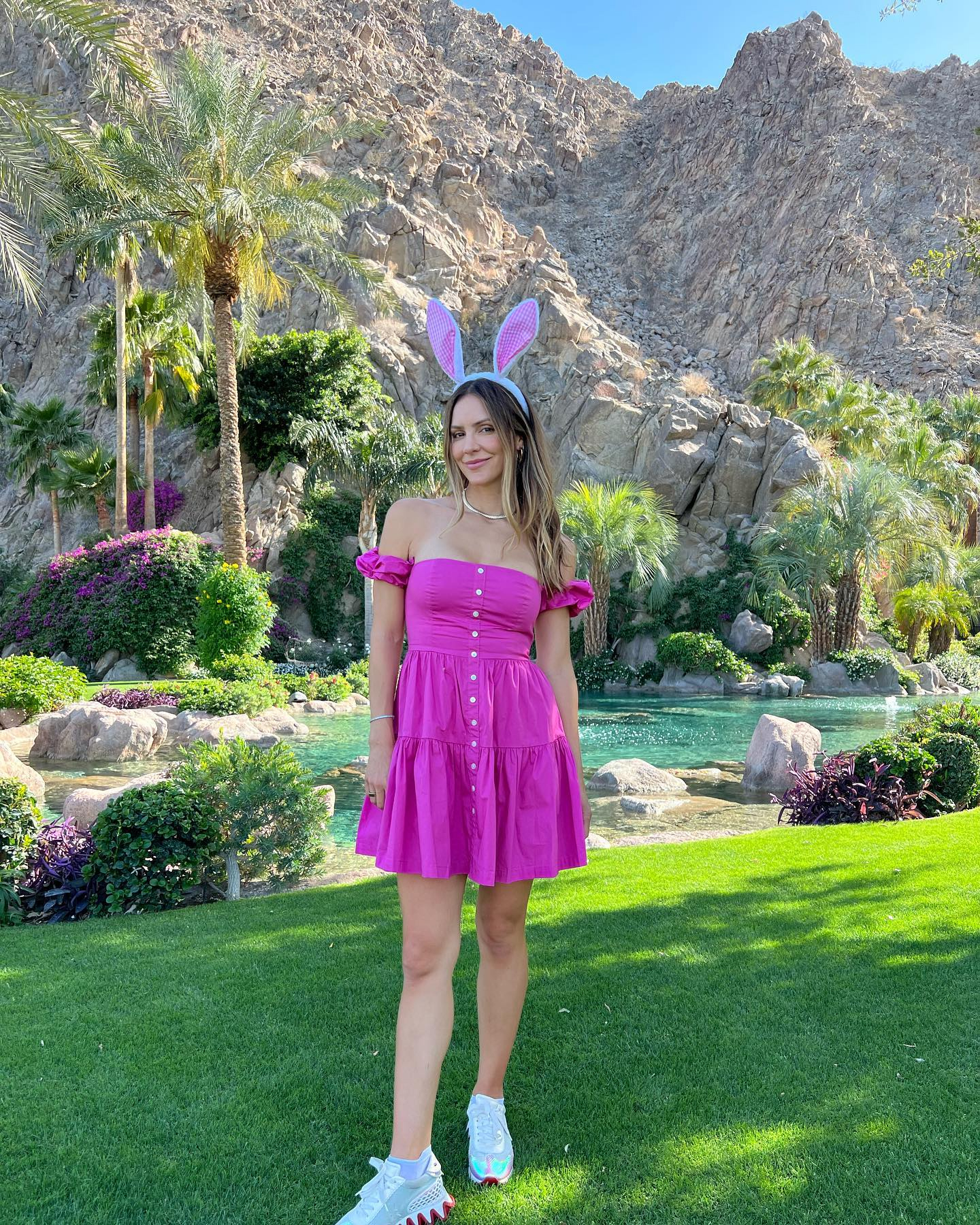 Katharine McPhee Shares Rare Photos of Her and David Foster's Easter With Son Rennie 4