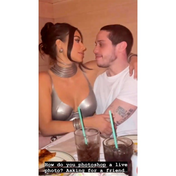 Kim Kardashian Denies Pete Davidson Photoshop, Posts Kissing Clip as Proof