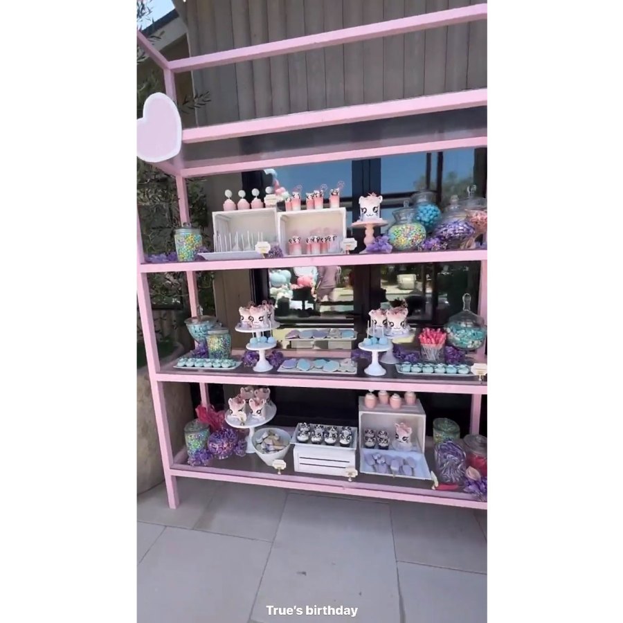Kim Kardashian Instagram 7 Inside Khloe Kardashian and Tristan Thompson Daughter True Cat-Themed 4th Birthday Party