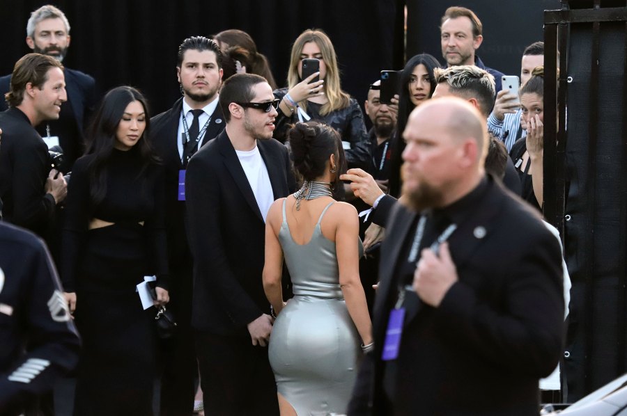 Kim Kardashian and Pete Davidson Make Red Carpet Debut at The Kardashians Premiere 03