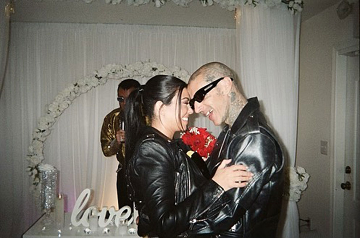 Kourtney Kardashian and Travis Barker's Wedding Album Following Their Surprise Wedding Ceremony in Las Vegas