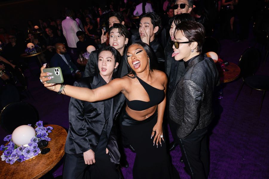 MEGAN THEE STALLION and BTS What You Didn't See On Tv Grammys 2022
